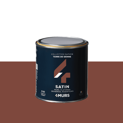 SAPHYR Peinture Saphyr Terre de sienne Satiné 0,5L