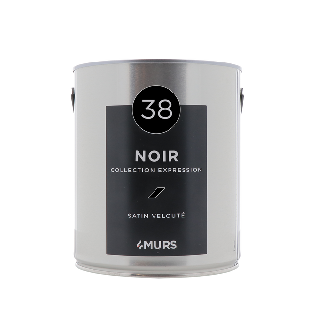 Expression Peinture Peinture noir Satiné 2,5 L
