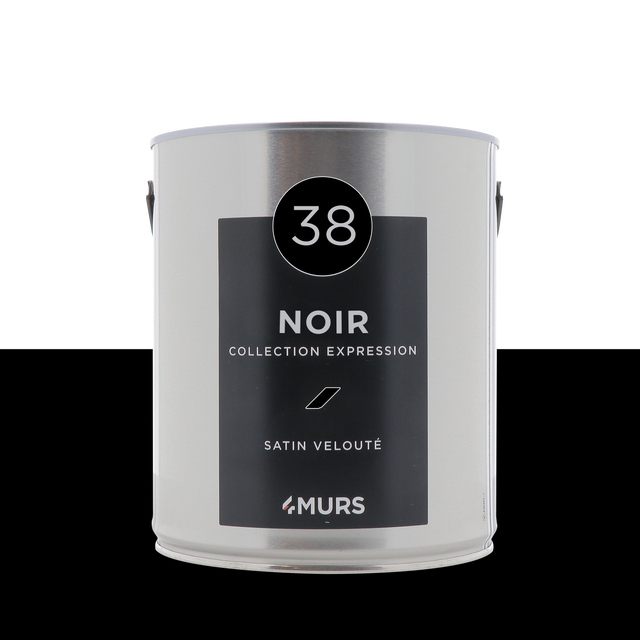 Expression Peinture Peinture noir Satiné 2,5 L
