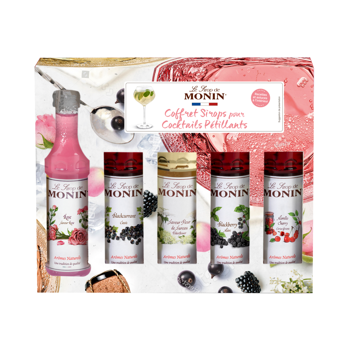 MONIN Coffret Sirops mini pétillant 250ML