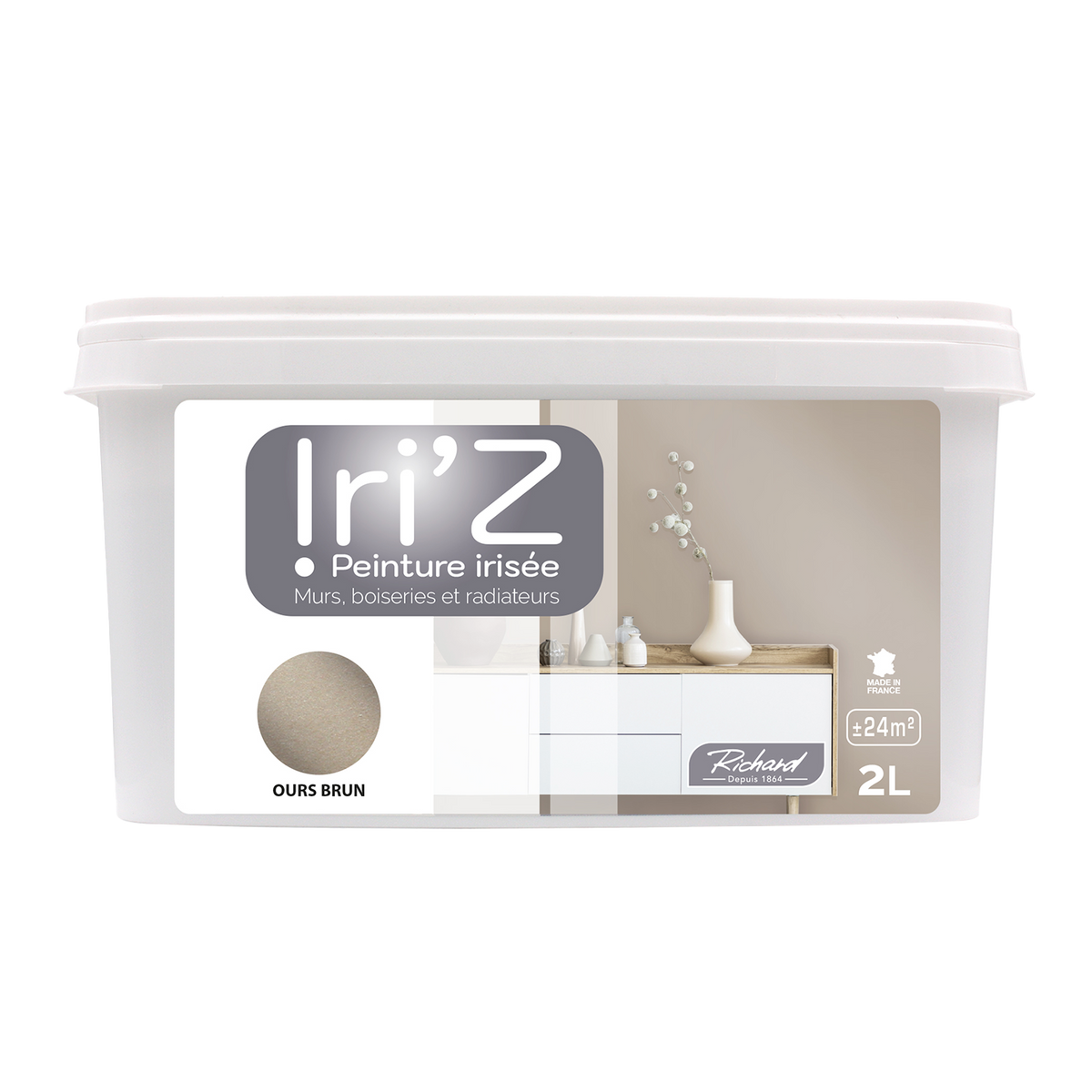 RICHARD Peinture Iriz Ours brun Brillant 2L
