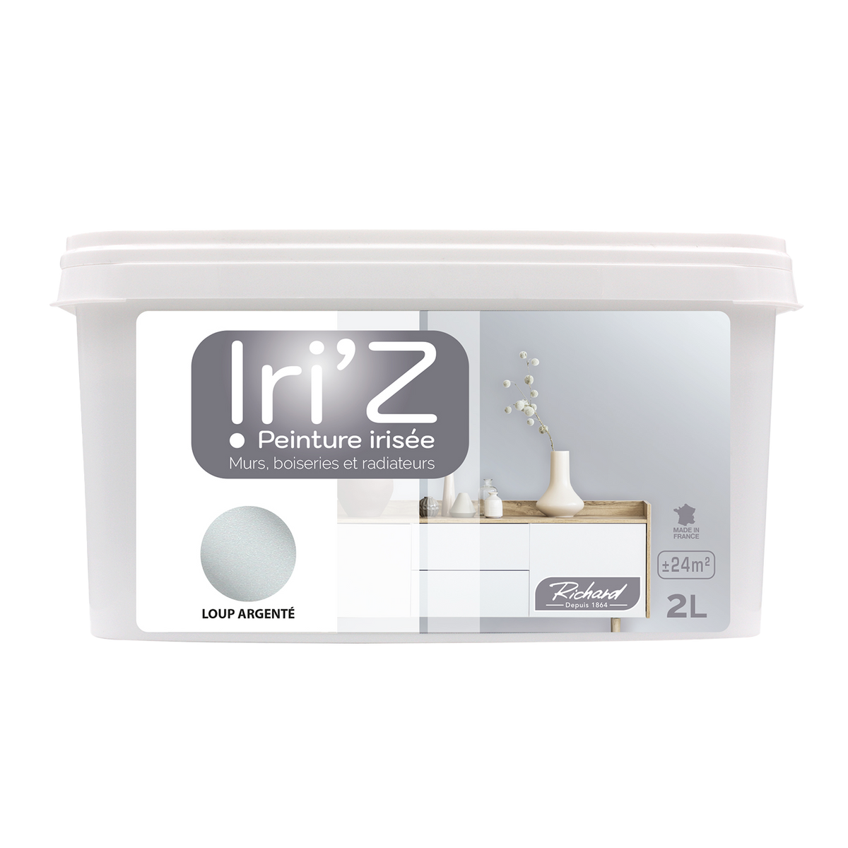 RICHARD Peinture Iriz Loup argenté Brillant 2L