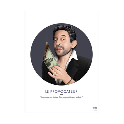 ASAP CREATIVE STUDIO Affiche Le provocateur Bleu