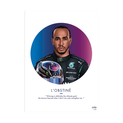 ASAP CREATIVE STUDIO Affiche L'obstiné Bleu, violet