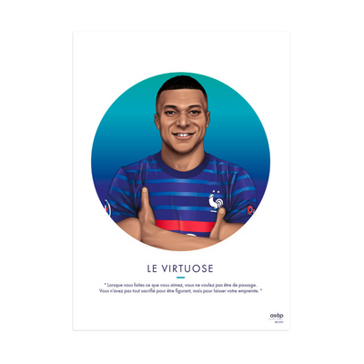 ASAP CREATIVE STUDIO Affiche Le virtuose Bleu