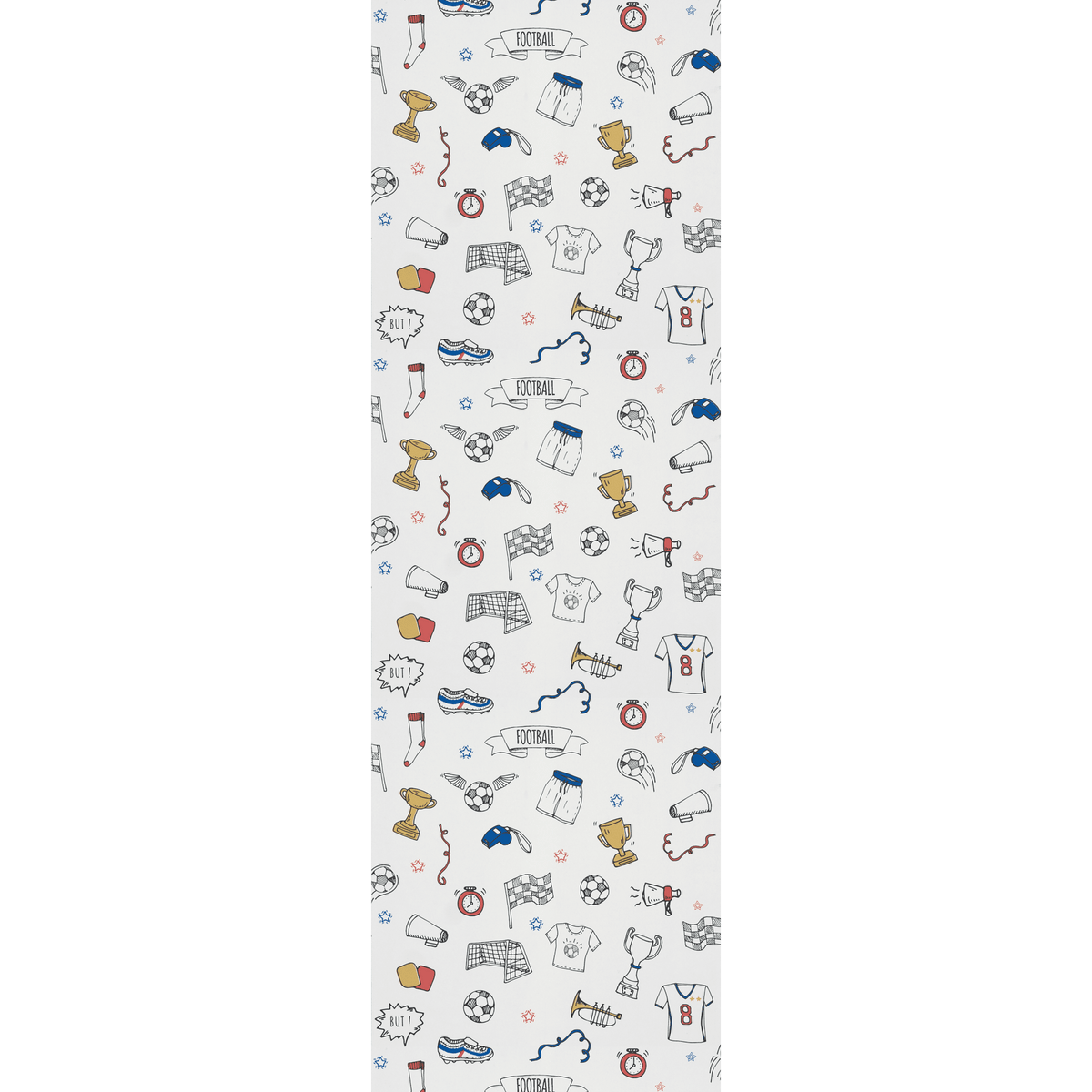 4MURS Papier peint intissé Soccer Multicolore