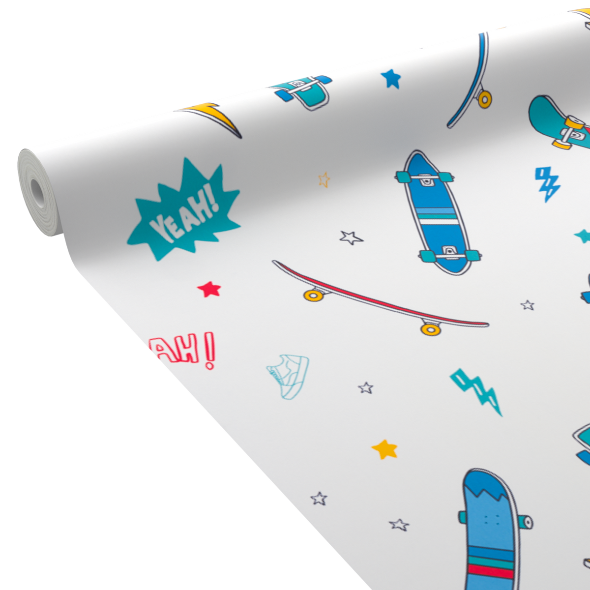 4MURS Papier peint intissé Skater Multicolore
