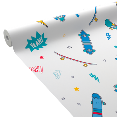 4MURS Papier peint intissé Skater Multicolore