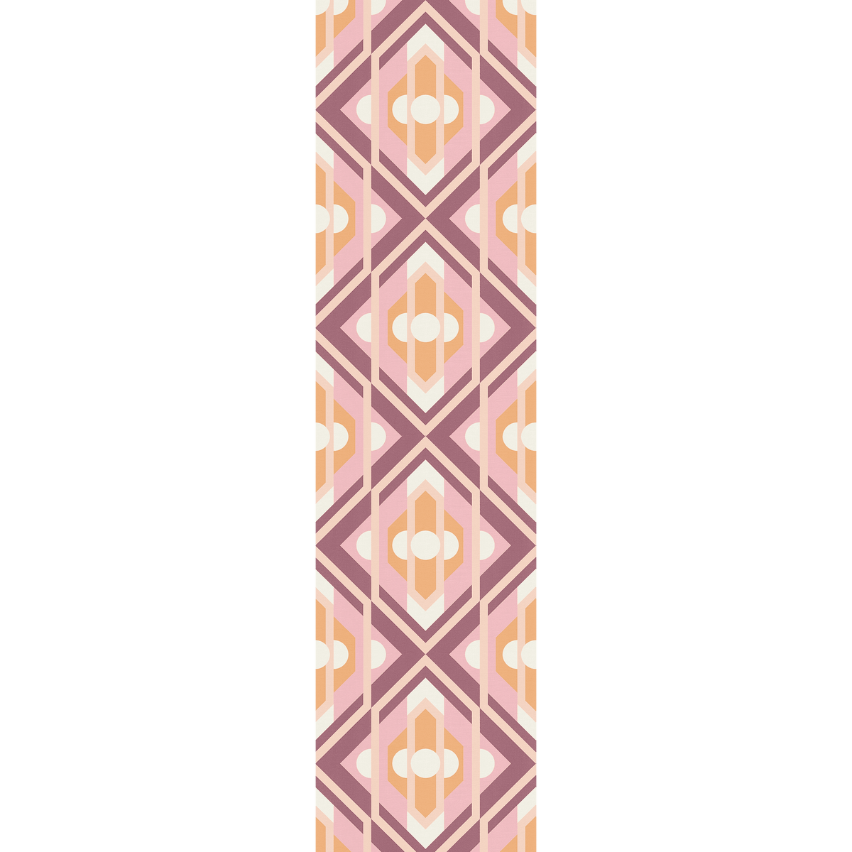 Papier peint intissé Cataline Rose et orange