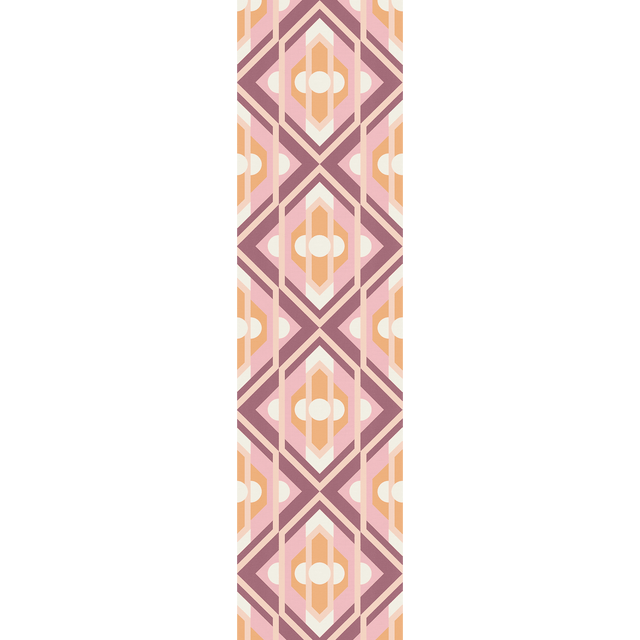 Papier peint intissé CATALINE coloris rose et orange