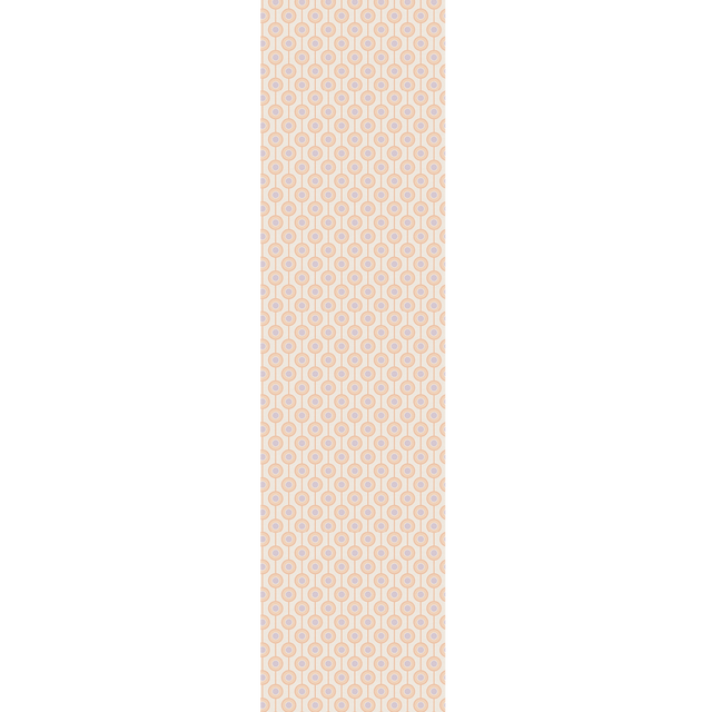 Papier peint intissé MILIAS coloris rose orangé et mauve