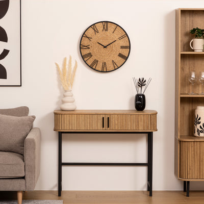 Horloge Paglia Noir et beige