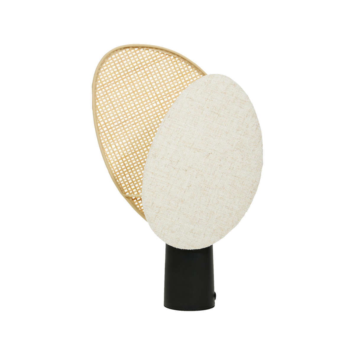 OSTARIA Lampe à poser Almeria Noir et lin