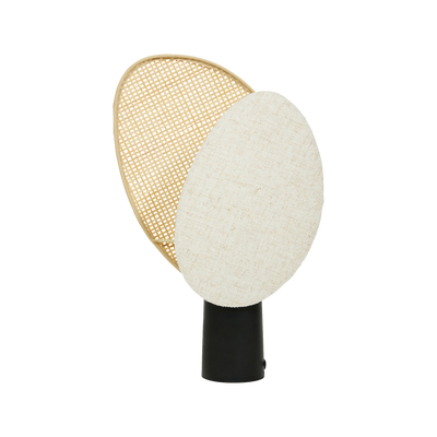 OSTARIA Lampe à poser Almeria Noir et lin