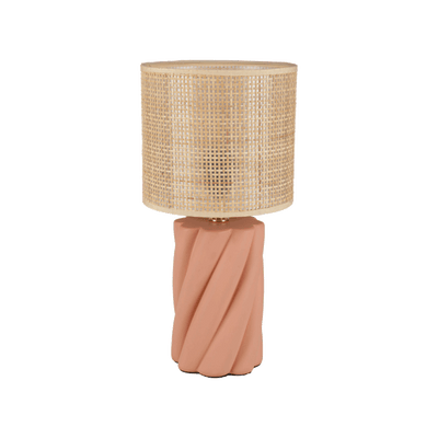 OSTARIA Lampe à poser Twist Terracotta