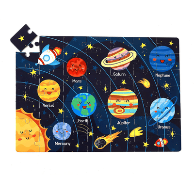 Puzzle Fusée Multicolore