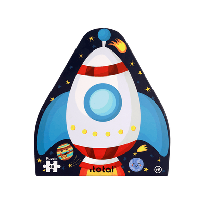 Puzzle Fusée Multicolore