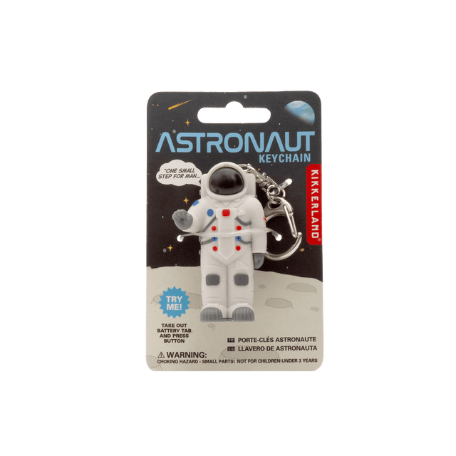 Kikkerland Porte clef ASTRONAUTE coloris blanc