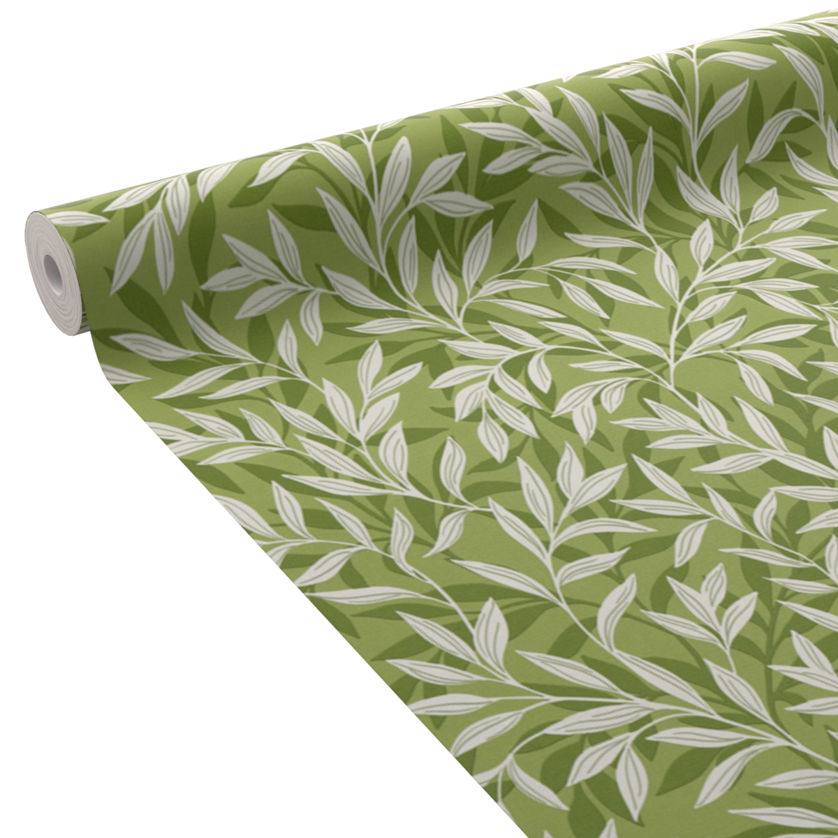 4MURS Papier peint intissé Lisbet Vert mousse