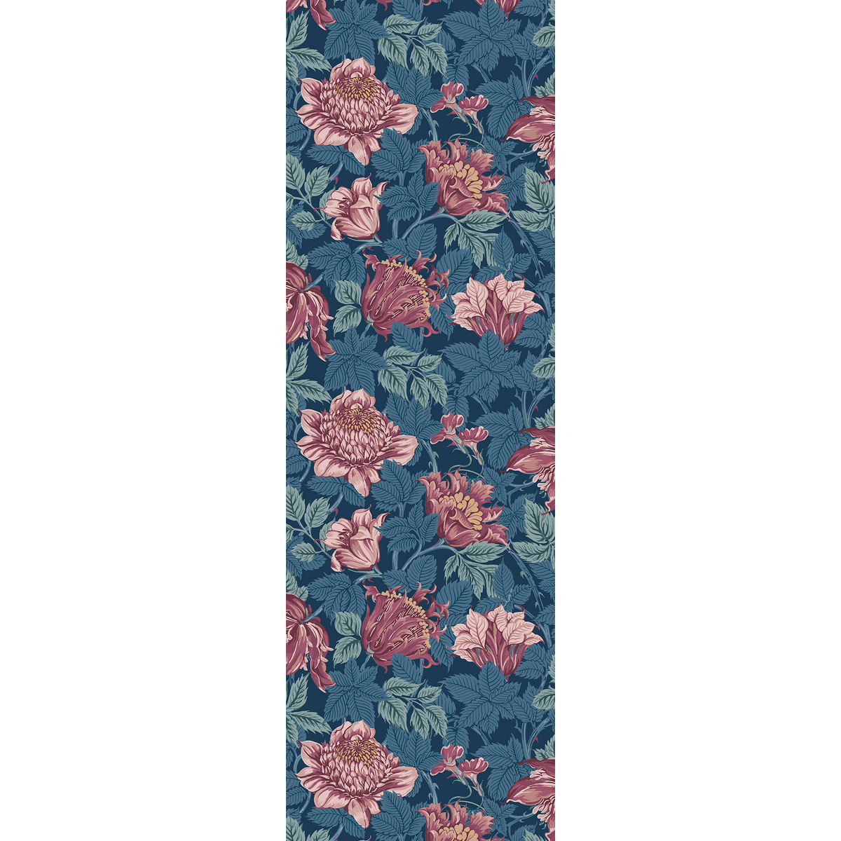 4MURS Papier peint intissé Kayleen Bleu saphir et magenta