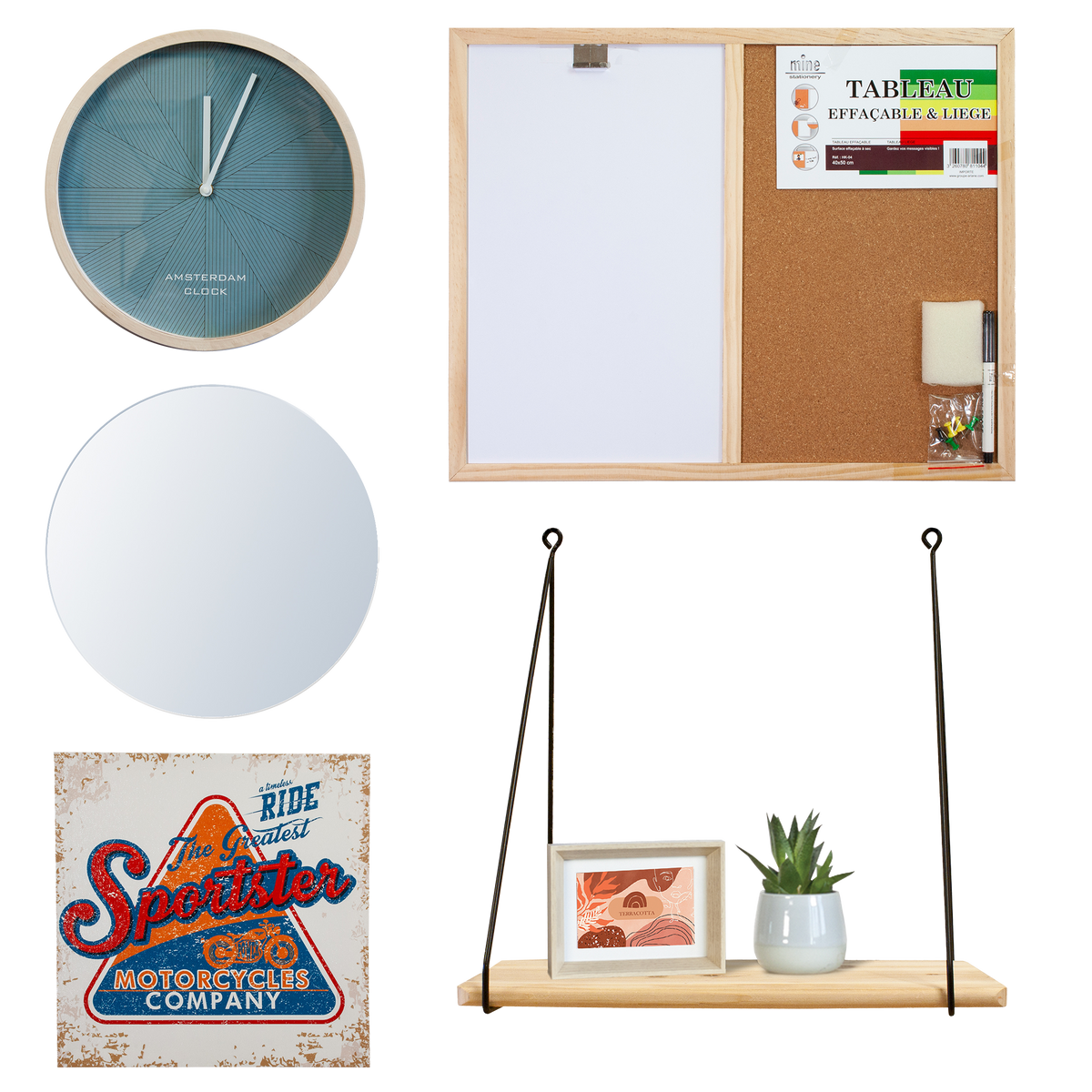 Déco murale Kit rentrée des classes Multicolore