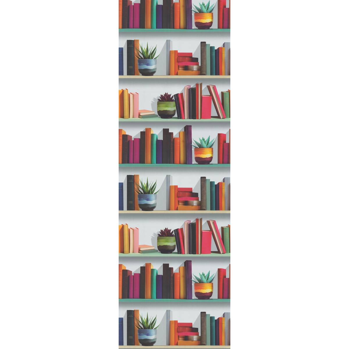 Papier peint intissé Biblioteca Multicolore