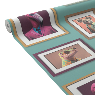 Papier peint intissé Original portrait Multicolore