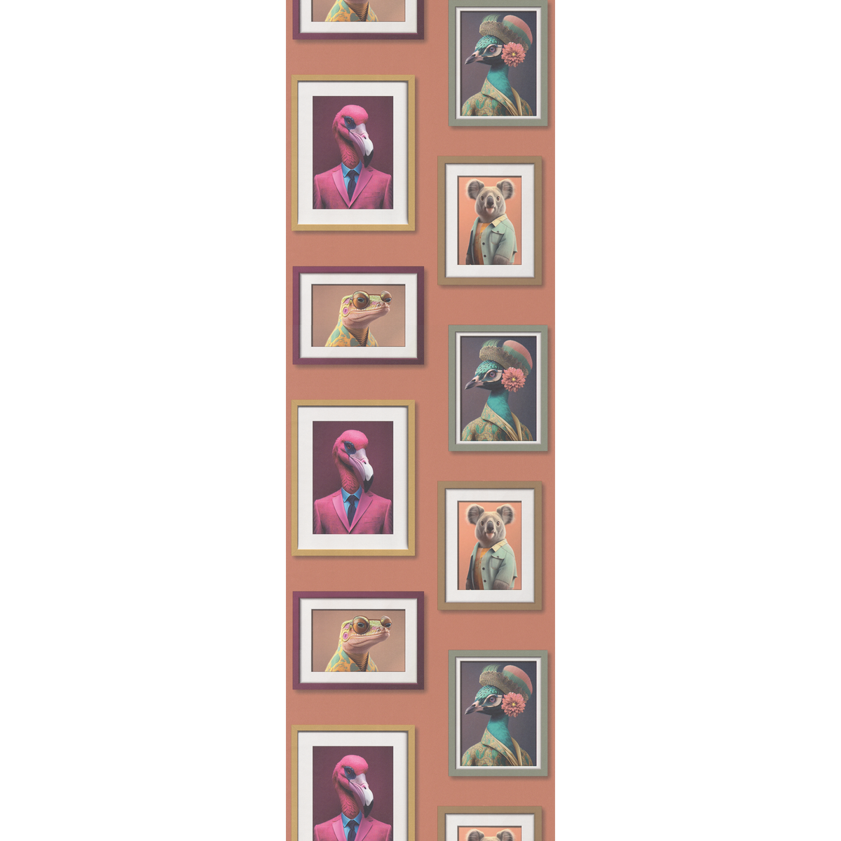 Papier peint intissé Original portrait Multicolore