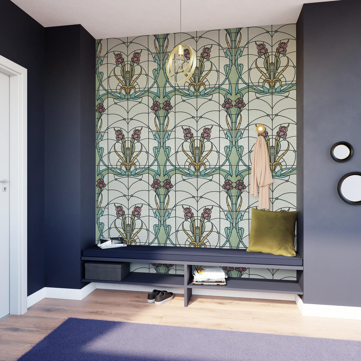 Papier peint intissé Vetro Multicolore