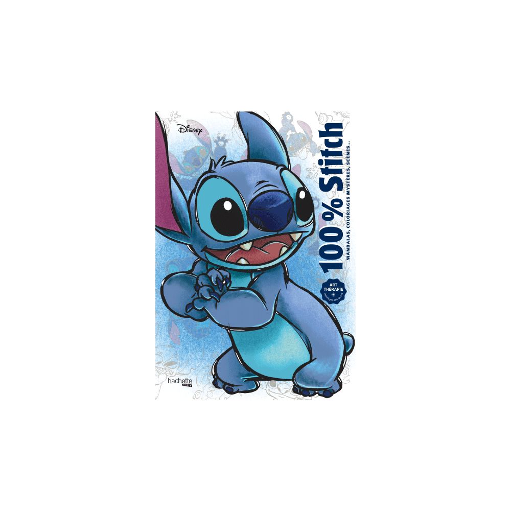 HACHETTE PRATIQUE Coloriage 100% stitch Bleu