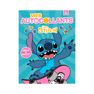 HACHETTE PRATIQUE Coloriage Stitch - mes autocollants Bleu