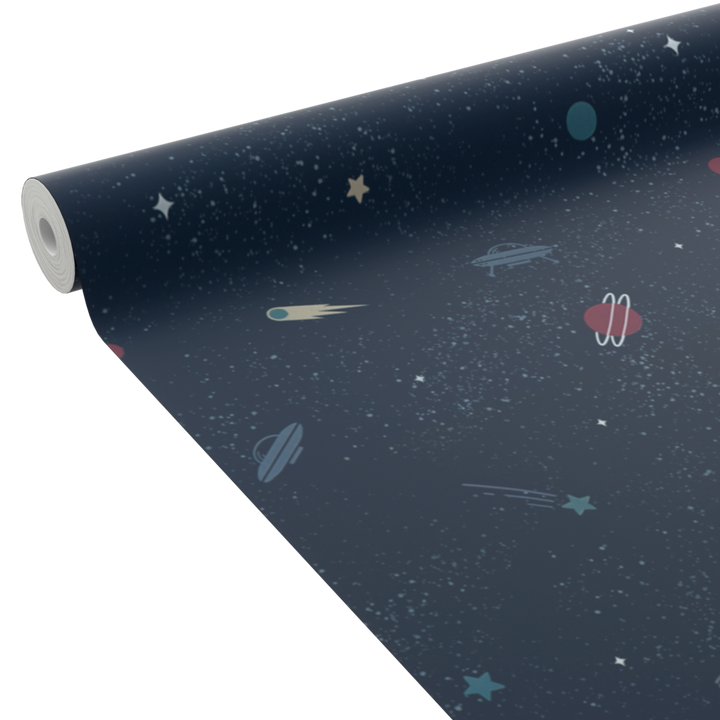 4MURS Papier peint intissé Cosmoland Bleu nuit