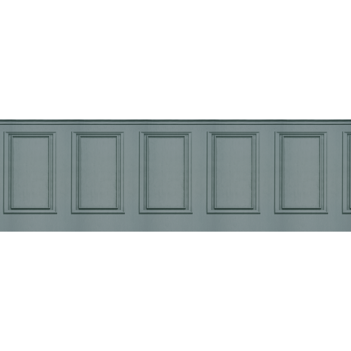 4MURS Papier peint intissé Soubassement moulures Vert de gris