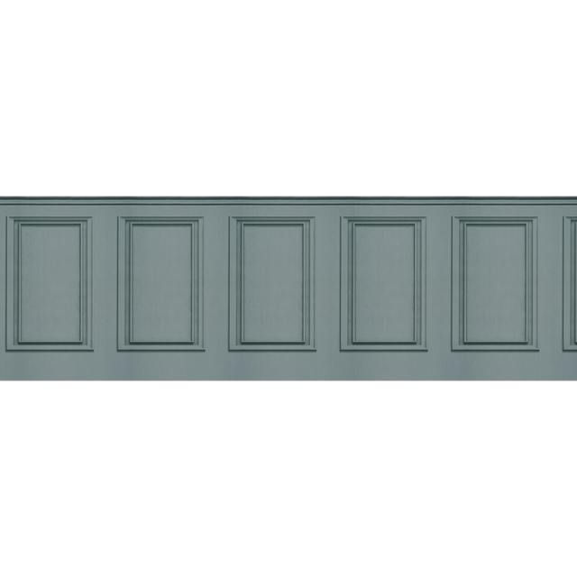 Papier peint intissé SOUBASSEMENT MOULURES vert de gris