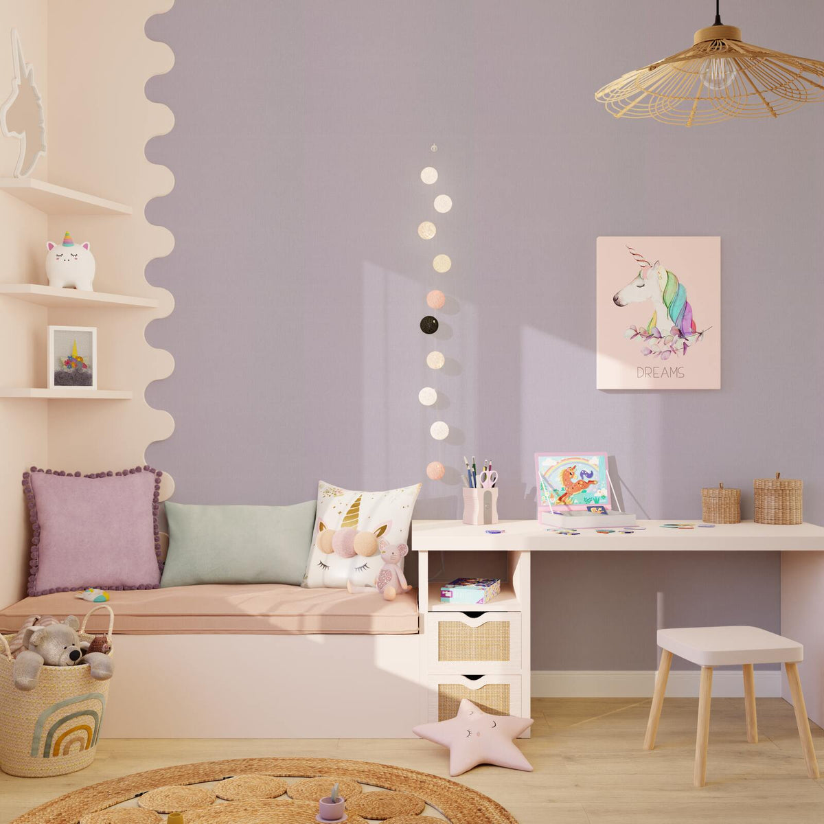 4MURS Papier peint vinyle Podium Parme Trame