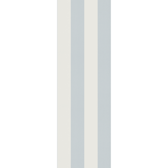 4MURS Papier peint vinyle PODIUM STRIPE bleu grisé et blanc