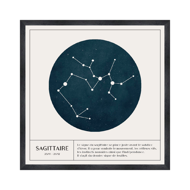 4MURS Tableau SAGITTAIRE coloris blanc