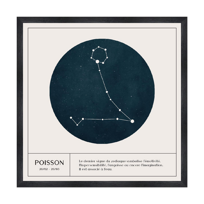 4MURS Tableau Poisson Blanc