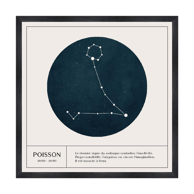 4MURS Tableau POISSON coloris blanc