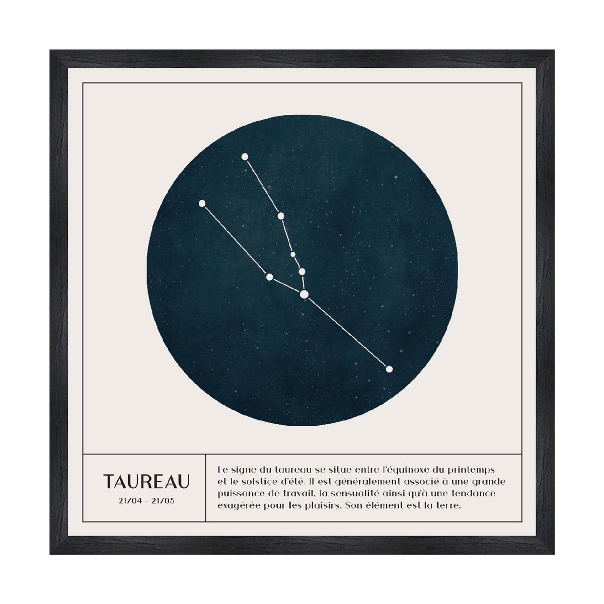 4MURS Tableau Taureau Blanc