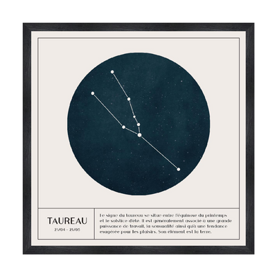 4MURS Tableau Taureau Blanc