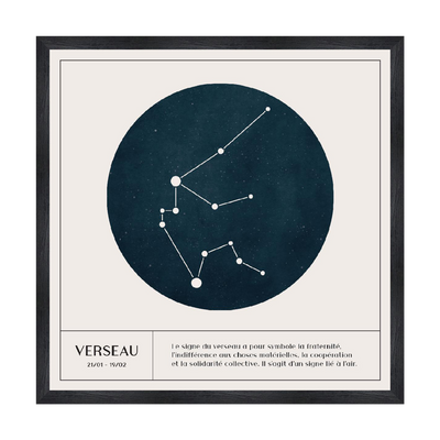 4MURS Tableau Verseau Blanc