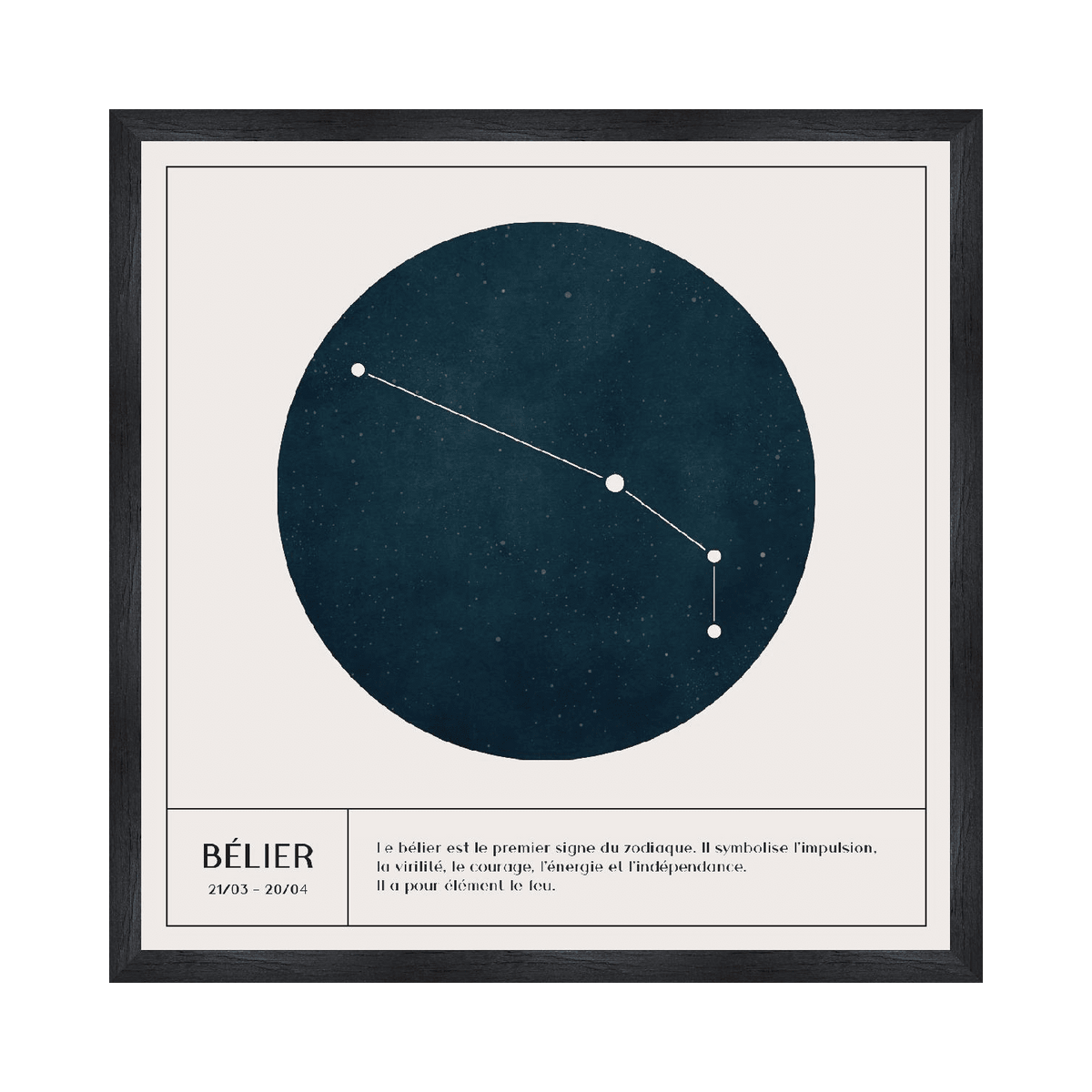 4MURS Tableau Bélier Blanc