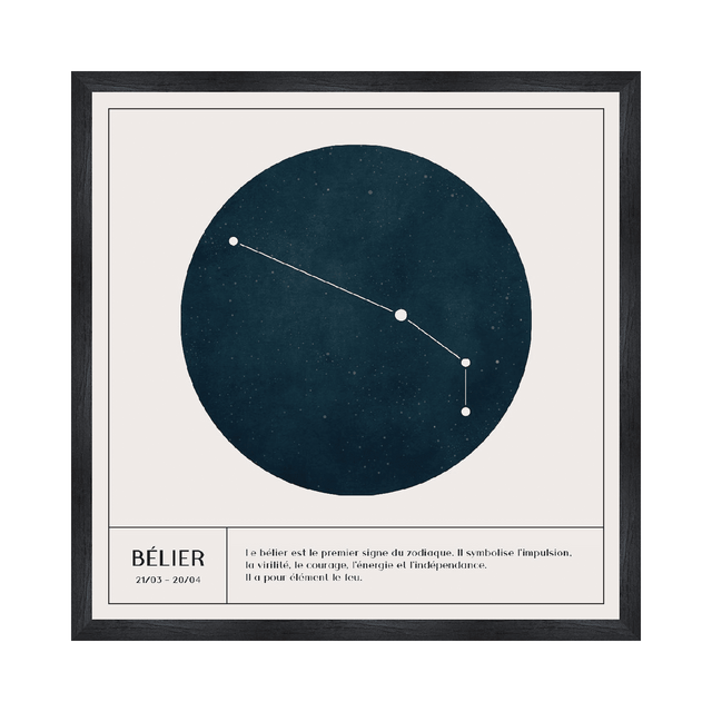 4MURS Tableau BÉLIER coloris blanc