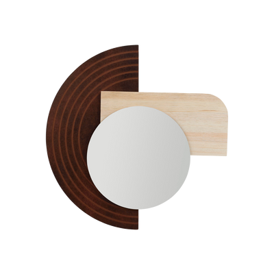 Miroir en bois Kaly Brun