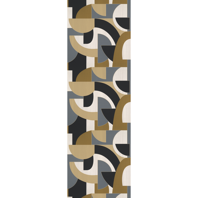 Papier peint intissé FOSTER coloris brun et gris