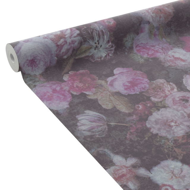 4MURS Papier peint intissé CLAUDIA coloris rose profond