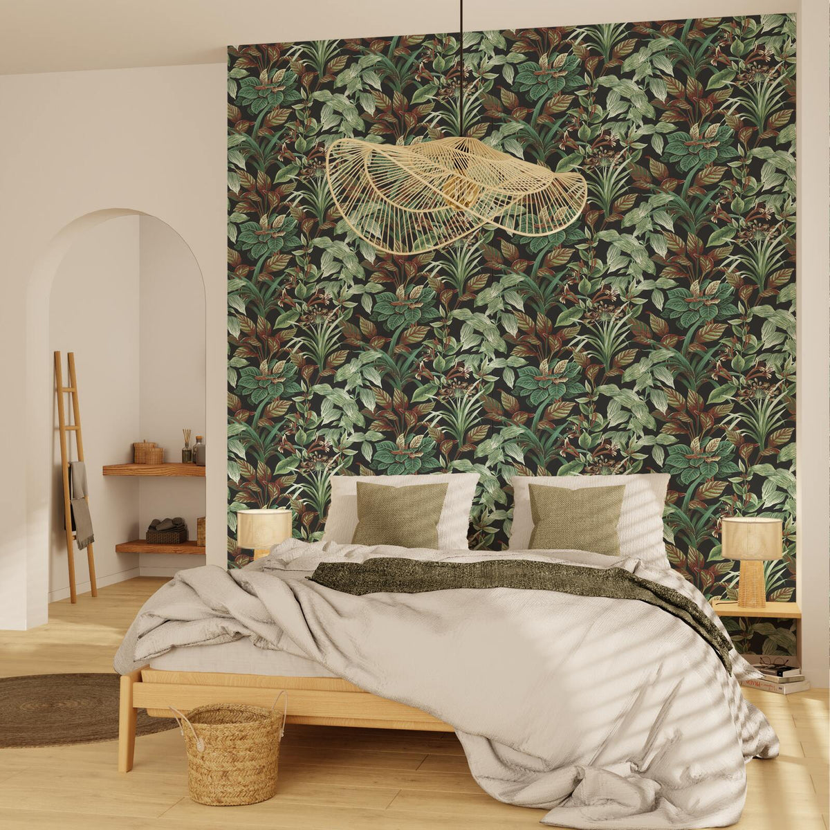 4MURS Papier peint intissé Polynesia Multicolore