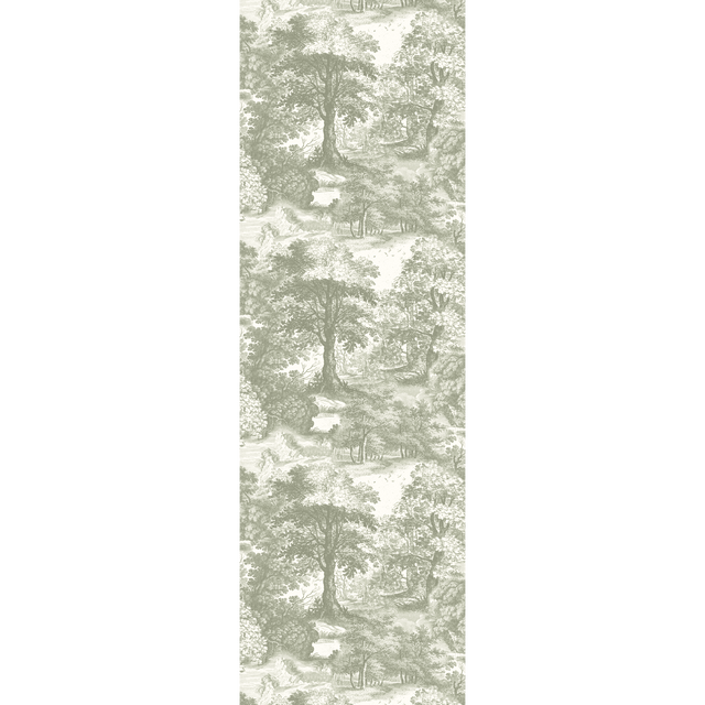 4MURS Papier peint intissé LEON coloris vert de gris