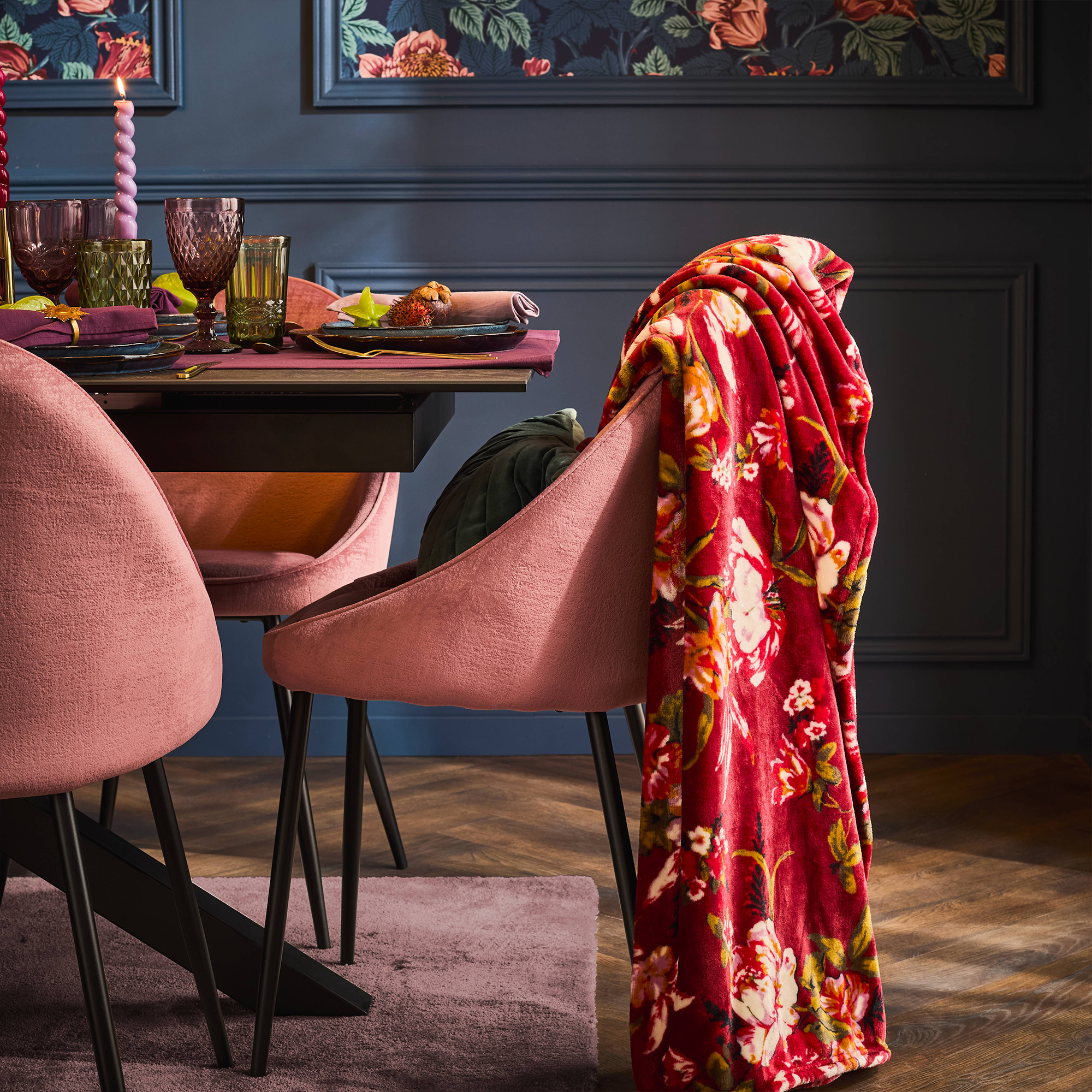 Plaid Suzanne Bordeaux